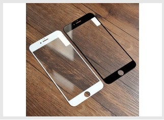 Couverture totale de protecteur d'écran de téléphone portable de verre trempé d'Apple avec le bord incurvé
