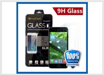 Film auto-adhésif 0.33mm 9H de vrai de téléphone portable d'Iphone 6 protecteur en verre d'écran