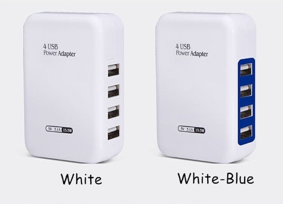 Adaptateur de prise de remplissage de téléphone d'USB 2.1A pour quatre dispositifs sur une sortie unique